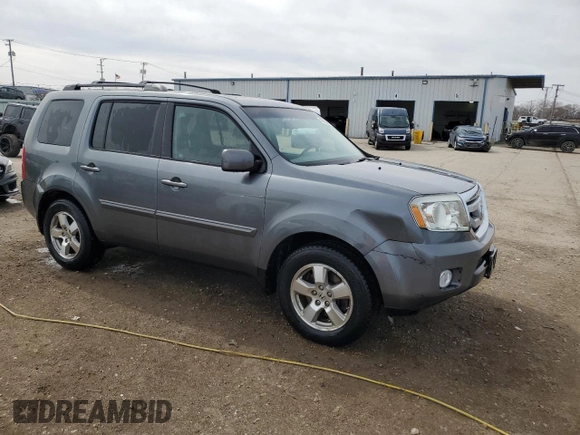 2011 Honda Pilot EX-L with VIN 5FNYF4H53BB099202, listed as a Copart auction lot 49852445 with 112,706 mi miles and Salvage Title. Bid and sale history available at DreamBid. Image 4.