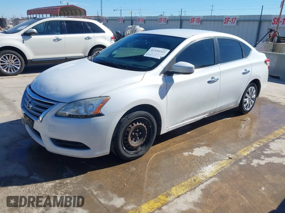 2013 Nissan Sentra S with VIN 3N1AB7AP1DL776474, listed as a IAAI auction lot 41354323 with 127,288 mi miles and . Bid and sale history available at DreamBid. Image 17.