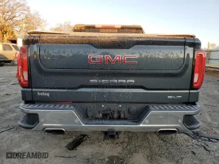 2019 GMC Sierra 1500 SLT with VIN 1GTU9DEDXKZ184405, listed as a Copart auction lot 45329495 with 144,861 mi miles and Salvage Title. Bid and sale history available at carsss.com. Image 6.