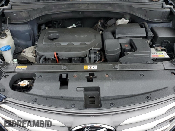 2017 Hyundai Santa Fe 2.4L with VIN 5XYZTDLB2HG388227, listed as a Copart auction lot 60418195 with 105,230 mi miles and Clean title. Bid and sale history available at DreamBid. Image 12.