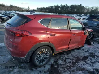 2021 Hyundai Tucson Ultimate with VIN KM8J3CAL8MU371746, listed as a Copart auction lot 45215515 with 43,713 mi miles and Salvage title. Bid and sale history available at DreamBid. Image 3.