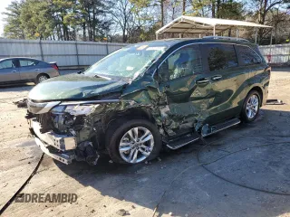 2022 Toyota Sienna Limited with VIN 5TDZRKECXNS134143, listed as a Copart auction lot 47941565 with 57,829 mi miles and Non repairable. Bid and sale history available at DreamBid. Image 1.