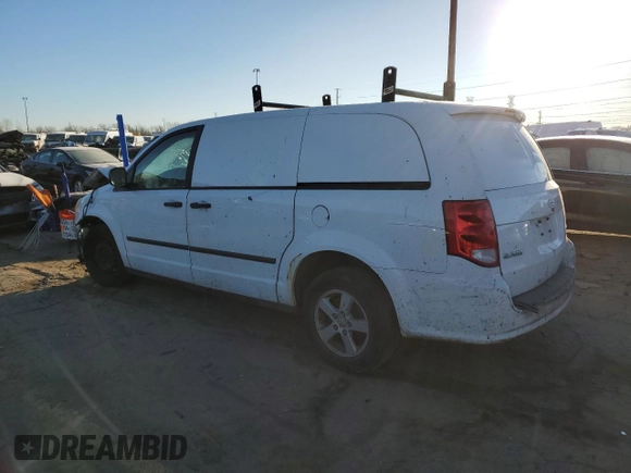 2013 Ram Cargo Van Tradesman with VIN 2C4JRGAG7DR817413, listed as a Copart auction lot 88024925 with Not provided miles and Clean title. Bid and sale history available at DreamBid. Image 2.