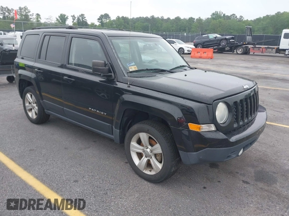 2014 Jeep Patriot Latitude with VIN 1C4NJRFB7ED713462, listed as a IAAI auction lot 42036671 with 116,276 mi miles. Bid and sale history available at carsss.com. Image 1.