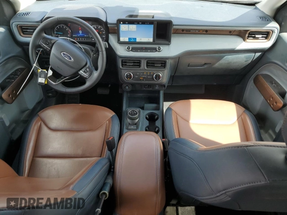 2023 Ford Maverick XL with VIN 3FTTW8F99PRA20323, listed as a Copart auction lot 51022715 with 22,446 mi miles and Salvage Title. Bid and sale history available at DreamBid. Image 8.