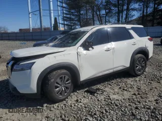 2022 Nissan Pathfinder SV with VIN 5N1DR3BAXNC223226, listed as a Copart auction lot 48357045 with 86,692 mi miles and Salvage title. Bid and sale history available at DreamBid. Image 1.