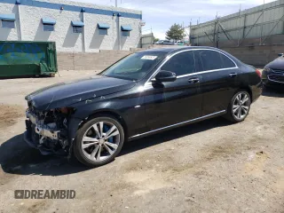 2018 Mercedes-Benz C 350e with VIN 55SWF4HB4JU218109, listed as a Copart auction lot 55096525 with 82,750 mi miles and Salvage title. Bid and sale history available at DreamBid. Image 1.