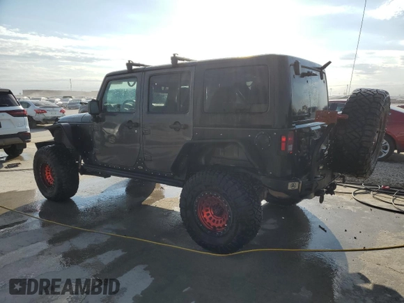 2018 Jeep Wrangler JK Unlimited Sport S with VIN 1C4BJWDG8JL812324, listed as a Copart auction lot 76595354 with 140,013 mi miles and Salvage Title. Bid and sale history available at carsss.com. Image 2.