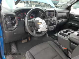 2022 Chevrolet Silverado 1500 Work Truck with VIN 3GCNAAEK3NG632724, listed as a Copart auction lot 45302405 with 38,129 mi miles and Salvage Title. Bid and sale history available at DreamBid. Image 8.