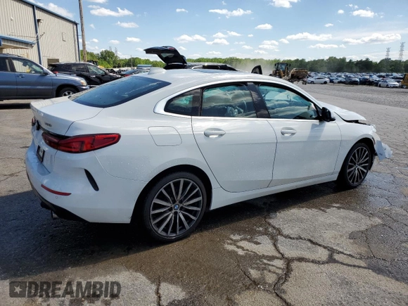 2021 BMW 2 Series 228i xDrive with VIN WBA73AK05M7H56414, listed as a Copart auction lot 54107415 with 89,614 mi miles and Salvage title. Bid and sale history available at DreamBid. Image 3.