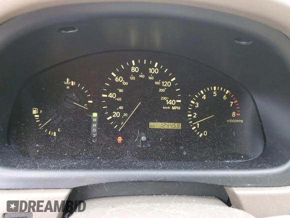 2001 Lexus RX 300 with VIN JTJHF10U810223492, listed as a Copart auction lot 51623115 with 124,459 mi miles and Salvage Title. Bid and sale history available at DreamBid. Image 9.