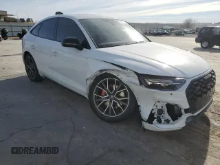 2023 Audi SQ5 Sportback Premium Plus with VIN WA124AFY3P2032515, listed as a Copart auction lot 84814574 with 17,901 mi miles and Salvage Title. Bid and sale history available at DreamBid. Image 4.