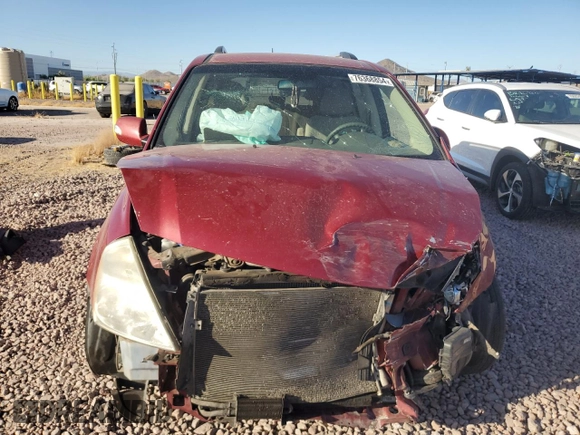 2012 Kia Sedona LX with VIN KNDMG4C73C6474734, listed as a Copart auction lot 76368854 with 138,808 mi miles and Salvage Title. Bid and sale history available at carsss.com. Image 5.