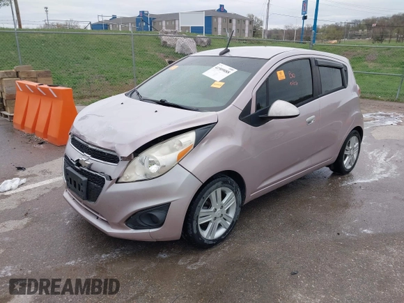 2013 Chevrolet Spark LS with VIN KL8CB6S97DC589891, listed as a IAAI auction lot 41909088 with 144,480 mi miles. Bid and sale history available at carsss.com. Image 2.