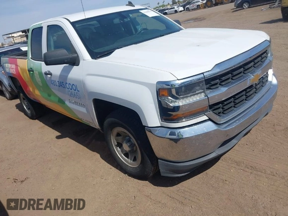2018 Chevrolet Silverado 1500 Work Truck with VIN 1GCRCNEC5JZ140850, listed as a IAAI auction lot 42000979 with 121,487 mi miles. Bid and sale history available at carsss.com. Image 1.