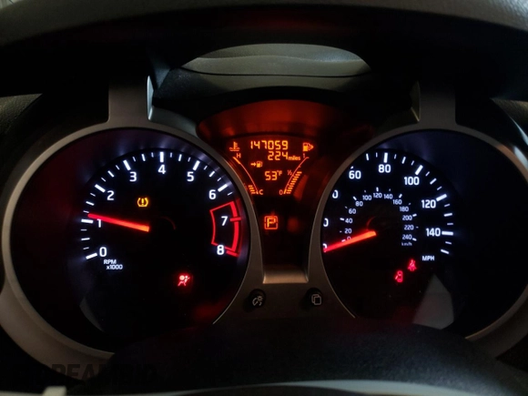 2015 Nissan Juke S with VIN JN8AF5MRXFT500414, listed as a Copart auction lot 53278615 with 147,059 mi miles and Salvage Title. Bid and sale history available at DreamBid. Image 9.
