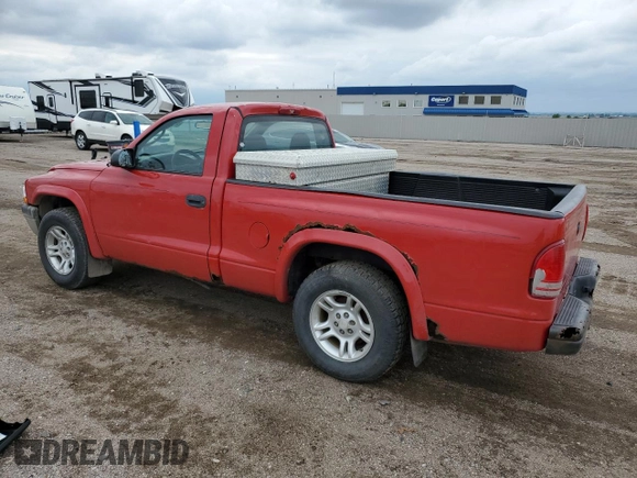 2004 Dodge Dakota z VIN 1D7FL16K74S630615, wystawiony jako Copart lot #57766065 z przebiegiem 170 181 mil mil oraz Szkoda całkowita • Salvage title. Historia ofert i sprzedaży dostępna na DreamBid. Obrazek 2.