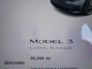 2018 Tesla Model 3 Long Range Battery with VIN 5YJ3E1EA4JF024102, listed as a IAAI auction lot 42100621 with 86,298 mi miles and . Bid and sale history available at DreamBid. Image 14.