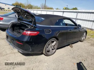 2018 Mercedes-Benz E-Class E 400 with VIN WDD1K6FB2JF039977, listed as a Copart auction lot 51891805 with 0 mi miles and Salvage Title. Bid and sale history available at carsss.com. Image 3.