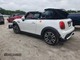 2023 MINI Convertible Cooper S with VIN WMW43DL01P3R28109, listed as a Copart auction lot 58678604 with 3,682 mi miles and Salvage Title. Bid and sale history available at carsss.com. Image 2.