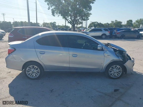 2022 Mitsubishi Mirage G4 ES with VIN ML32FUFJXNHF02043, listed as a IAAI auction lot 41898586 with 52,047 mi miles. Bid and sale history available at carsss.com. Image 13.