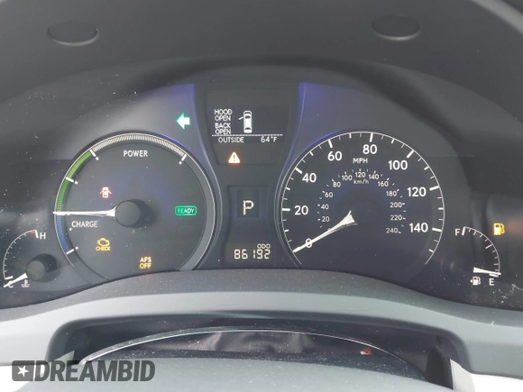 2012 Lexus RX 450h with VIN JTJBC1BA3C2429389, listed as a IAAI auction lot 38051323 with 86,192 mi miles and . Bid and sale history available at DreamBid. Image 7.