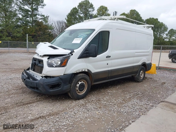 2020 Ford Transit Cargo Van with VIN 1FTBR1C83LKB75888, listed as a IAAI auction lot 41509168 with 51,128 mi miles. Bid and sale history available at carsss.com. Image 17.