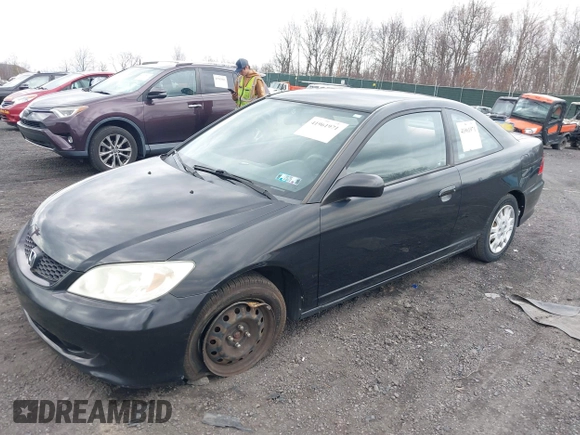 2005 Honda Civic Cpe LX with VIN 1HGEM22585L054068, listed as a IAAI auction lot 41961971 with 108,941 mi miles. Bid and sale history available at carsss.com. Image 17.