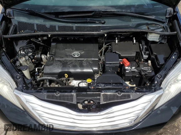 2013 Toyota Sienna XLE with VIN 5TDDK3DCXDS070416, listed as a Copart auction lot 56399655 with 185,597 mi miles and Clean Title. Bid and sale history available at DreamBid. Image 12.