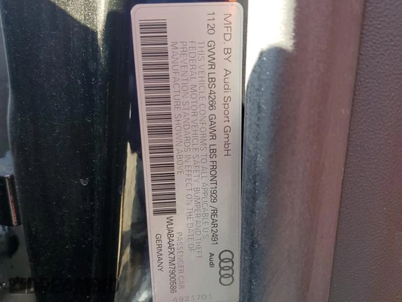 2021 Audi R8 V10 z VIN WUABAAFX7M7900586, wystawiony jako Copart lot #43702475 z przebiegiem 20 246 mil mil oraz Szkoda całkowita • Salvage title. Historia ofert i sprzedaży dostępna na DreamBid. Obrazek 13.