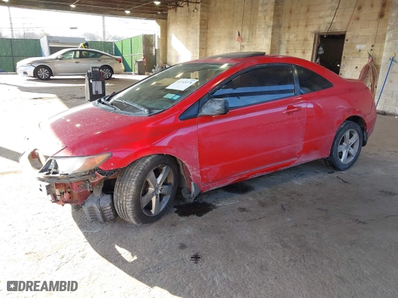 2008 Honda Civic Cpe EX-L with VIN 2HGFG12928H574695, listed as a IAAI auction lot 41345378 with 174,996 mi miles. Bid and sale history available at carsss.com. Image 18.
