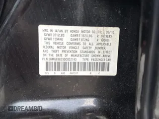 2013 Honda Fit с VIN JHMGE8G33DC052143, выставлен на аукционе Copart как лот 60544895 с пробегом 140 541 миль миль и Чистый • Clean title. История ставок и продаж доступна на DreamBid. Изображение 10.
