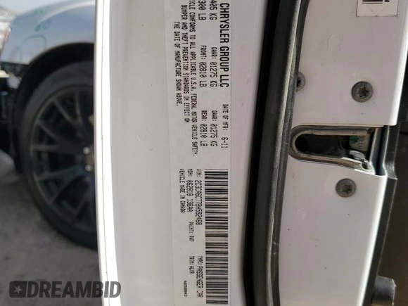 2011 Chrysler 300 with VIN 2C3CA6CT7BH592468, listed as a Copart auction lot 49735545 with 46,097 mi miles and Salvage Title. Bid and sale history available at carsss.com. Image 13.