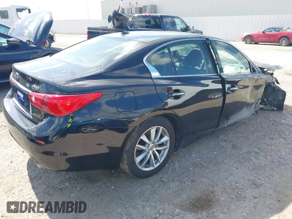 2015 Infiniti Q50 Sport with VIN JN1BV7AP5FM339629, listed as a IAAI auction lot 42802475 with 69,810 mi miles and . Bid and sale history available at DreamBid. Image 4.