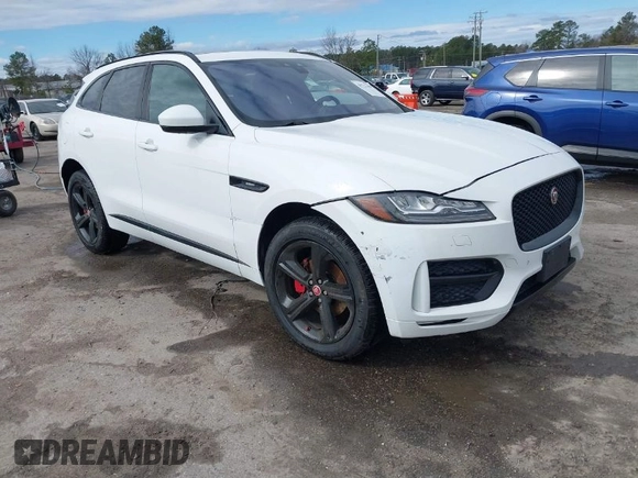 2018 Jaguar F-Pace with VIN SADCL2FN1JA261723, listed as a IAAI auction lot 41721461 with 123,538 mi miles and . Bid and sale history available at DreamBid. Image 1.