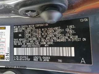 2007 Toyota 4Runner SR5 with VIN JTEBT14R670066332, listed as a Copart auction lot 72191854 with 187,131 mi miles and Non Repairable. Bid and sale history available at DreamBid. Image 14.