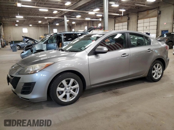 2010 Mazda 3 i Sport with VIN JM1BL1SF9A1208543, listed as a Copart auction lot 52643145 with 197,007 mi miles and Salvage Title. Bid and sale history available at carsss.com. Image 1.
