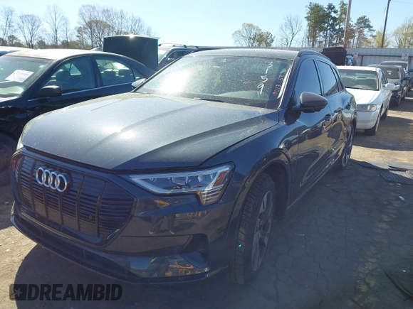 2021 Audi e-tron Premium with VIN WA1AAAGE5MB013159, listed as a IAAI auction lot 41875335 with 46,471 mi miles. Bid and sale history available at carsss.com. Image 16.
