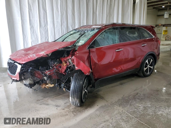 2017 Kia Sorento EX with VIN 5XYPHDA16HG274105, listed as a Copart auction lot 72833364 with 54,915 mi miles and Non Repairable. Bid and sale history available at carsss.com. Image 1.