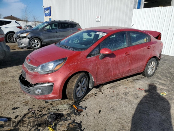 2017 Kia Rio EX with VIN KNADN4A36H6071809, listed as a Copart auction lot 42831535 with 0 mi miles and Non Repairable. Bid and sale history available at carsss.com. Image 1.