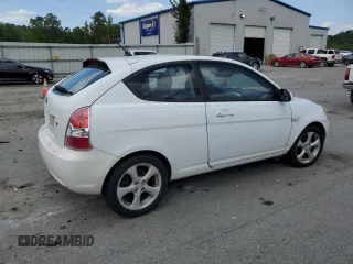 2007 Hyundai Accent SE with VIN KMHCN36C67U050000, listed as a Copart auction lot 52677195 with 120,282 mi miles and Clean Title. Bid and sale history available at carsss.com. Image 3.
