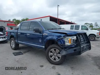 2018 Ford F-150 XL with VIN 1FTEW1EG0JKC67953, listed as a IAAI auction lot 41723824 with 112,248 mi miles. Bid and sale history available at carsss.com. Image 1.