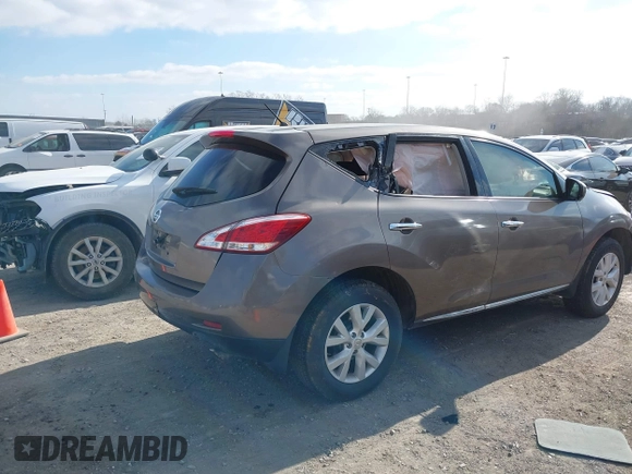 2014 Nissan Murano SV with VIN JN8AZ1MU4EW408491, listed as a IAAI auction lot 38418086 with 161,373 mi miles and . Bid and sale history available at DreamBid. Image 4.