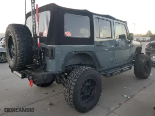 2014 Jeep Wrangler Unlimited Sahara with VIN 1C4BJWEG1EL122709, listed as a Copart auction lot 81367824 with 81,501 mi miles and Salvage Title. Bid and sale history available at carsss.com. Image 3.