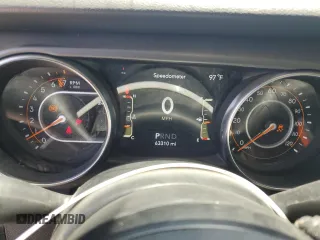 2022 Jeep Wrangler Unlimited Sport S with VIN 1C4HJXDG0NW142272, listed as a Copart auction lot 58198205 with 63,310 mi miles and Salvage title. Bid and sale history available at DreamBid. Image 9.