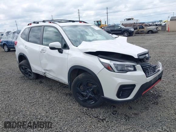 2021 Subaru Forester Special Sports with VIN JF2SKARC0MH506247, listed as a IAAI auction lot 42323287 with 65,186 mi miles and . Bid and sale history available at DreamBid. Image 1.