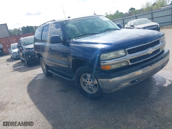 2003 Chevrolet Tahoe LS with VIN 1GNEC13Z43R184184, listed as a IAAI auction lot 41814758 with 1 mi miles. Bid and sale history available at carsss.com. Image 1.