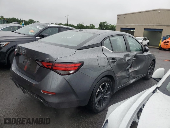 2024 Nissan Sentra SV with VIN 3N1AB8CV4RY307083, listed as a Copart auction lot 60912005 with 37,070 mi miles and Salvage title. Bid and sale history available at DreamBid. Image 3.