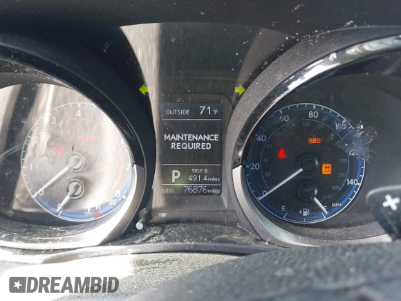 2014 Toyota Corolla L with VIN 2T1BURHE6EC000809, listed as a IAAI auction lot 41904487 with 76,876 mi miles and . Bid and sale history available at DreamBid. Image 7.