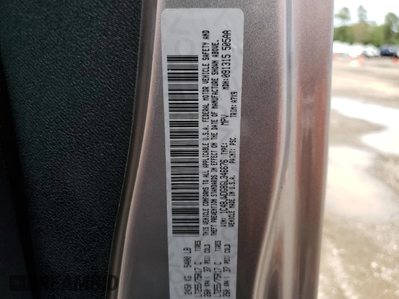 2016 Jeep Wrangler Unlimited Sport with VIN 1C4BJWDG8GL346676, listed as a Copart auction lot 57972665 with 57,515 mi miles and Salvage title. Bid and sale history available at DreamBid. Image 12.